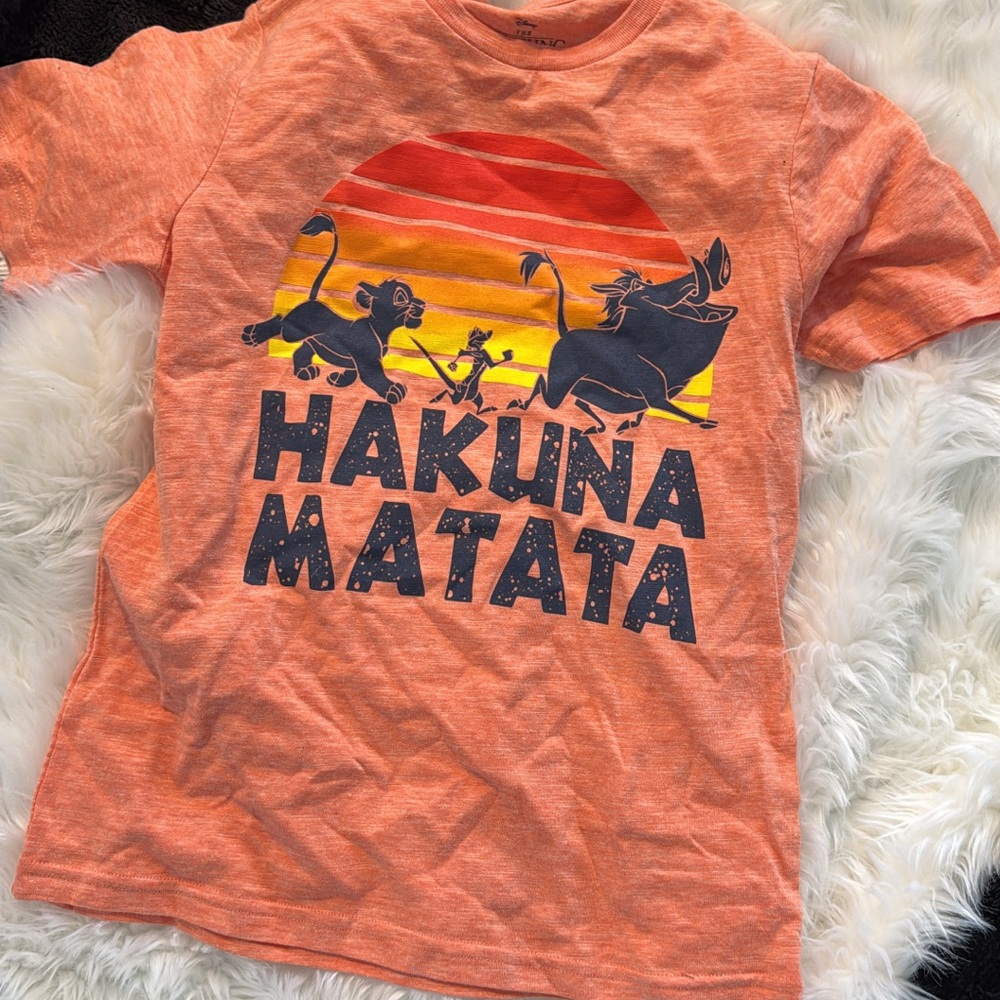 Disney Orange Hakuna Matata Kids Tee